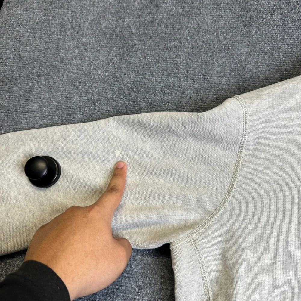 Polo Ralph Lauren Full Zip Hoodie Mens Large Gray Fleece Casual Minimal Everyday